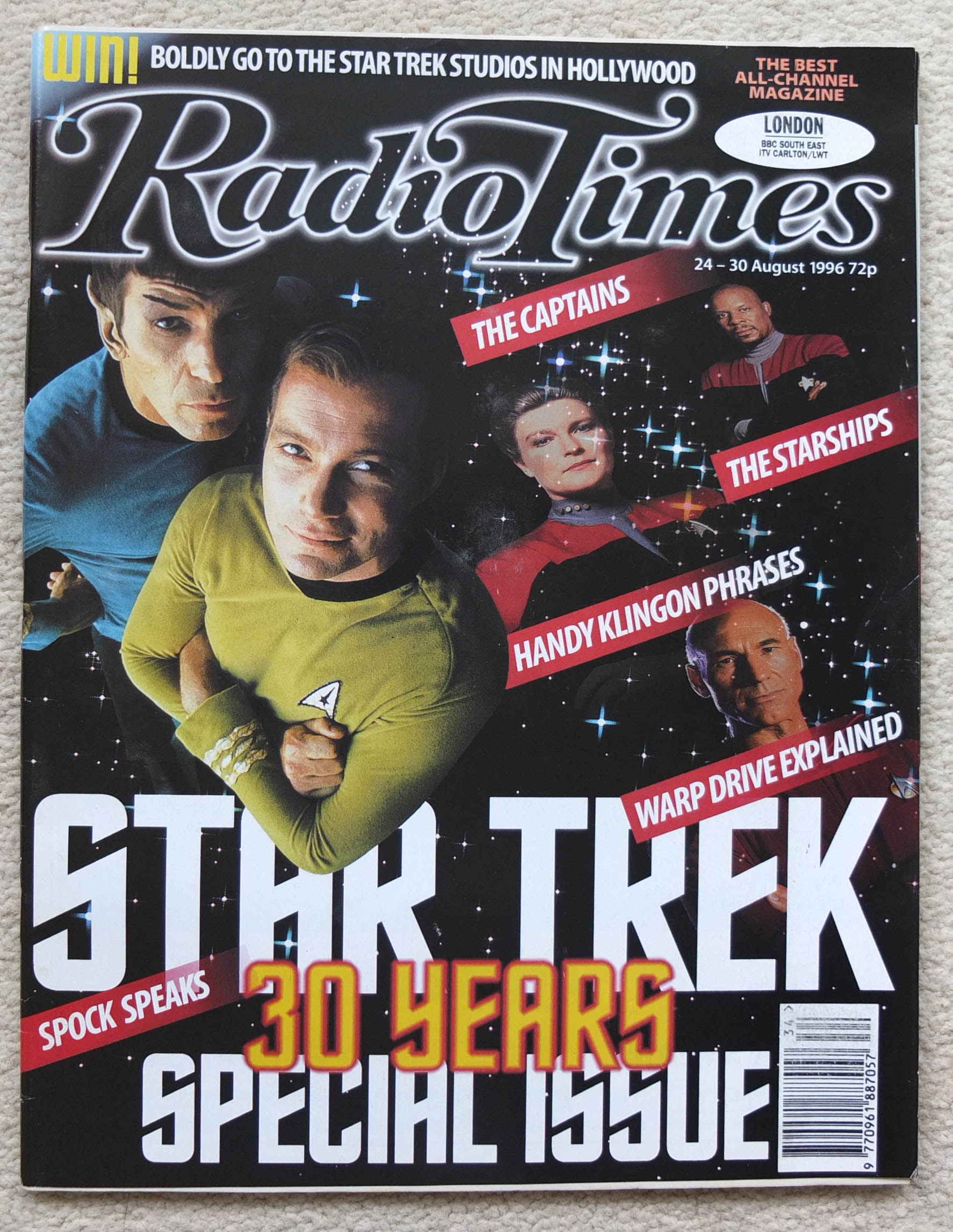 Radio Times magazine cover Star Trek 30 anniversary